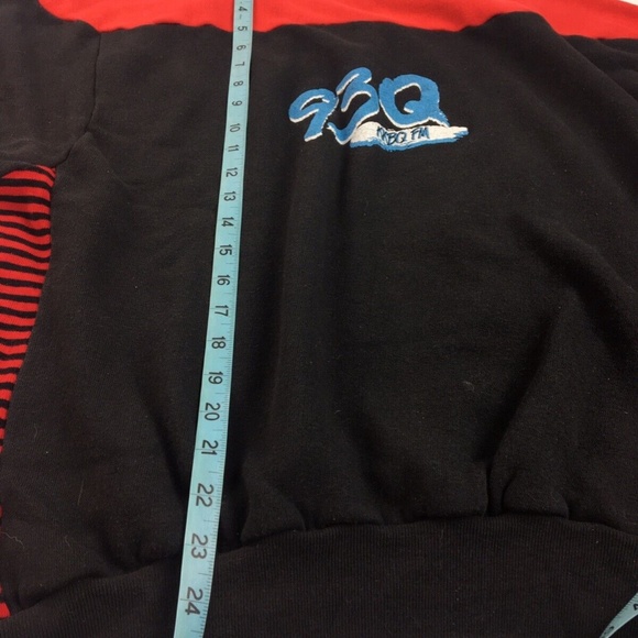 Vintage 80s FM 93Q Houston Radio 1980s Top 40 KKBQ The Bizz Sweatshirt Small - Picture 7 of 8